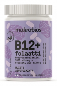 Витамин B12 + фолиевая кислота Makrobios 60 штук