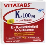 Витамин К2 100 мкг + D3 Vitatabs 60 штук