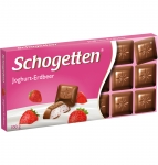 Шоколад молочный йогурт клубника Schogetten 100 гр