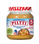 Piltti картофельное пюре с лососем и овощами 125 гр