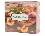 Чай чёрный персик Kandy King 100 пакетов