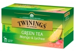 Чай зелёный манго и личи Twinings 25 пакетов