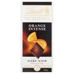 Шоколад тёмный с апельсином Lindt Excellence 100 гр