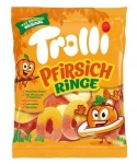 Жевательные конфеты Trolli Persikkarenkaat 150 гр