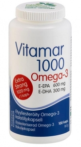 Омега-3 1020 mg + витамин E 100 капсул