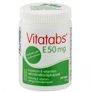 Витамин Е 50 мг Vitatabs 60 капсул