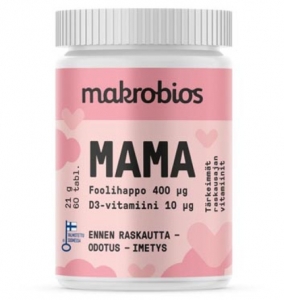 Makrobios Mama Фолиевая кислота + Витамин D 60 табл