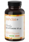 Витамин D3+ Оливковое масло 50 мкг 120 капсул Puhdas+