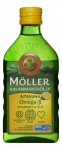 Жидкий рыбий жир Omega-3 с лимоном Möller 250 мл