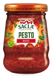 Соус песто с базиликом и вялеными помидорами Sacla 90 гр