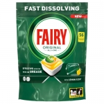 Таблетки для посудомойки лимон Fairy Original All in One 56 шт