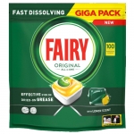 Таблетки для посудомойки лимон Fairy Original All in One 100 шт