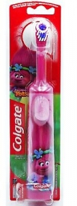 Зубная щётка на батарейках 3+ Colgate Trolls