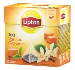 Чай чёрный ванильная карамель Lipton 20 шт