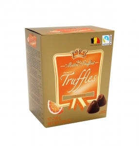 Трюфель горький шоколад и апельсин Maitre Truffout 200 гр
