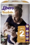 Подгузники Libero Newborn размер 2, 3-6 кг 88 штук