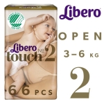 Подгузники Libero Touch размер 2 3-6 кг 66 штук