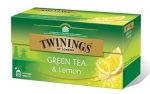 Чай зелёный с лимоном Twinings 25 пакетов