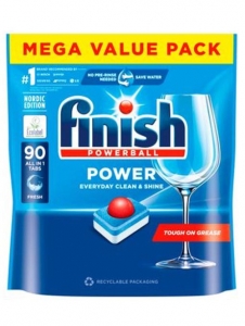 Таблетки для посудомоечной машины Finish Power All-in-1 90 штук 