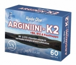 Витамины для сердца Arginiini + K2 + B6 + B12 + фолиевая кислота Via Naturale 60 шт