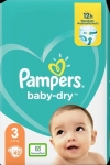 Подгузники Pampers Baby Dry размер 3 5-9 кг 42 шт