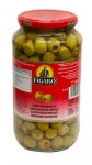 Оливки зелёные с паприкой Figaro 340/200 гр