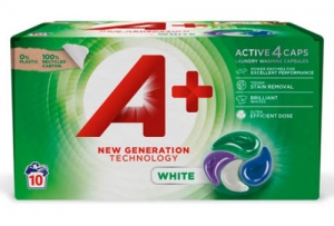 Капсулы для стирки белого белья A+ Active4 10 шт