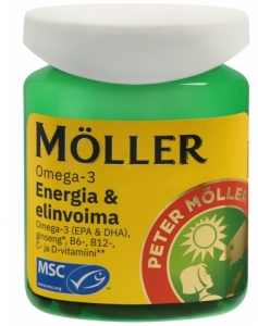 MÖLLER Omega-3 Energy & Vitality 60 капсул
